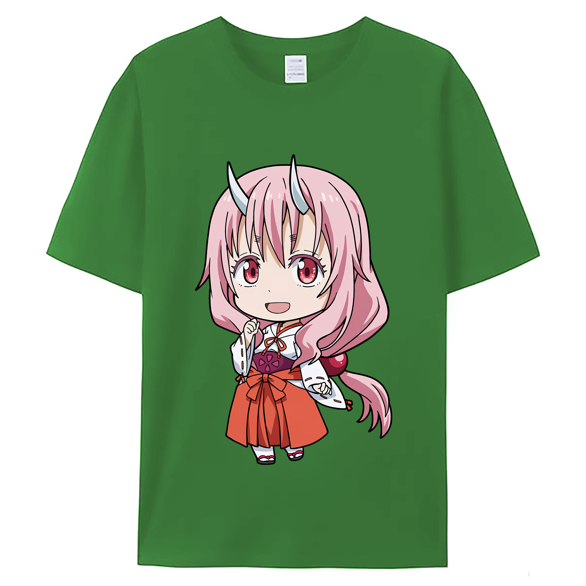 （画像用） 転スラ Regarding Reincarnated to Slime レディースカジュアルプリントTシャツ（綿100％）